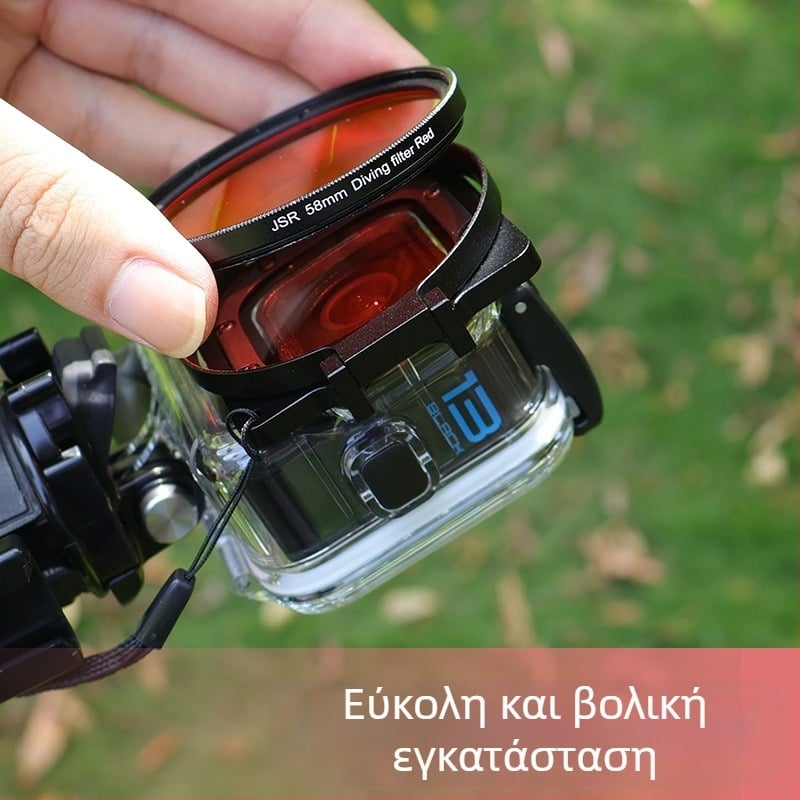 Αξεσουάρ φίλτρου κατάδυσης για GoPro Hero8-11, με δυνατότητα στοίβαξης, JUNESTAR GP9FZ58