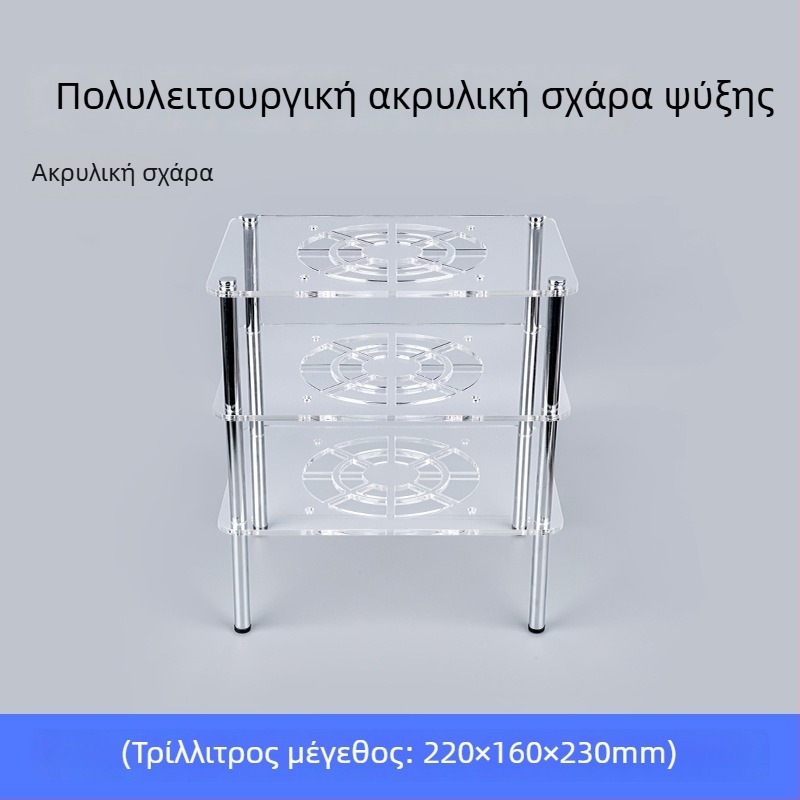 Βάση Ψύξης για Ρούτερ και Μόντεμ | ABS Υλικό | 2 Θερμοσωλήνες | 2 Θύρες USB | Αερόψύξη | Αθόρυβος Σχεδιασμός