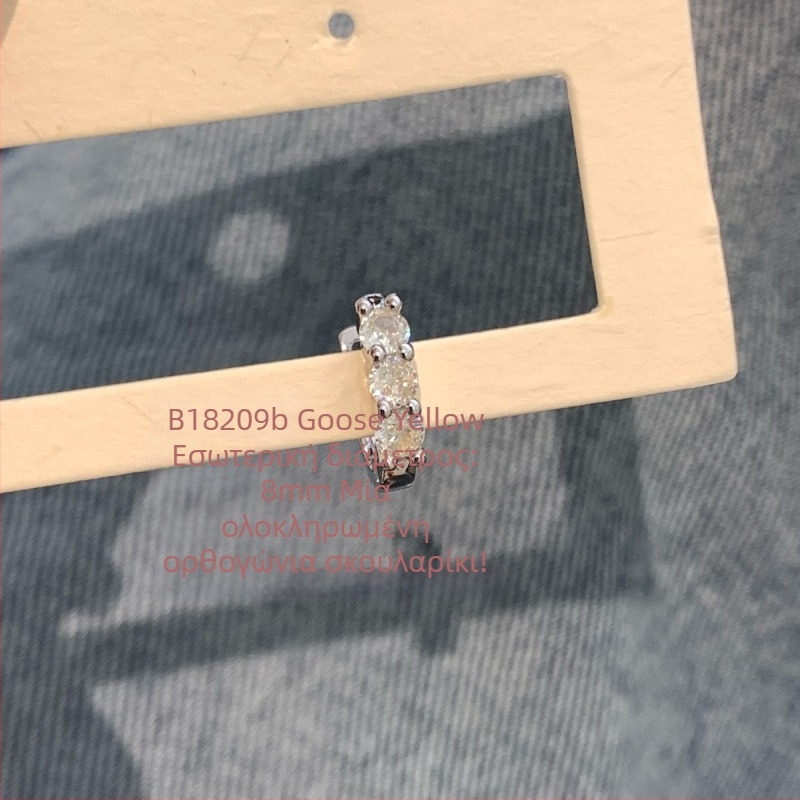 Σκουλαρίκια από τιτάνιο ατσάλι με ζιρκόνια, ευθύς κρίκος, γεωμετρικός σχεδιασμός, unisex