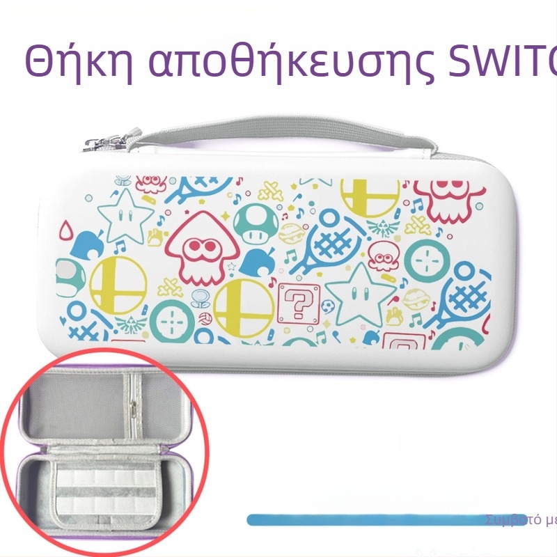 Θήκη αποθήκευσης Switch 2 Nintendo Zelda από PU δέρμα με ζωγραφισμένο μοτίβο, ανθεκτική σε κραδασμούς, μεγάλη χωρητικότητα