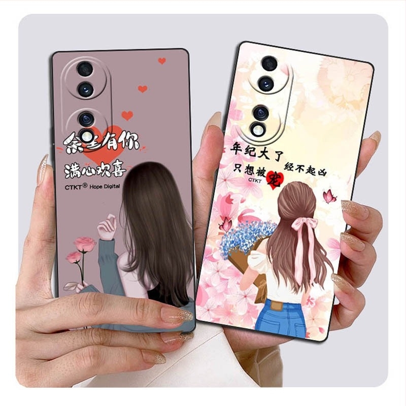 Θήκη σιλικόνης για Huawei Honor 70, 5G, πλήρης κάλυψη, ανθεκτικό σε πτώσεις