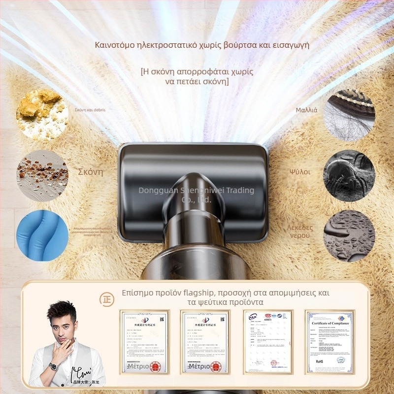 Φορητός καθαριστής αυτοκινήτων με ισχυρή αναρρόφηση, ασύρματος, κατάλληλος για αυτοκίνητο και σπίτι (90W, 20000Pa, επαναφορτιζόμενος)