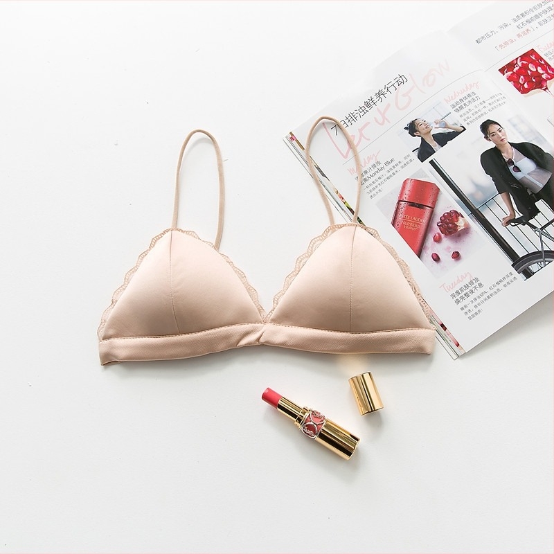 Σουτιέν με ίσιο σωληνοειδή σχεδιασμό, ύφασμα συνθετικό μετάξι, πολυεστέρας 50–70%, μη αποσπώμενες τιράντες, γυναικείο εσώρουχο