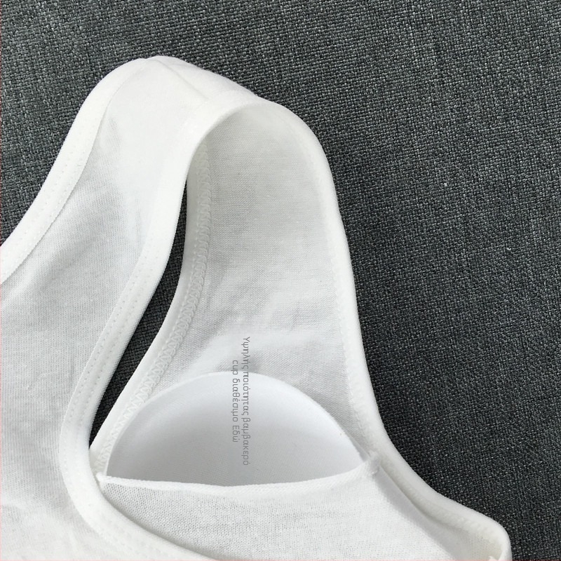 Βαμβακερό chest wrap γιλέκο για κορίτσια, χωρίς τιράντες, σχέδιο καρτούν, λεπτός τύπος cup, 13–18 ετών