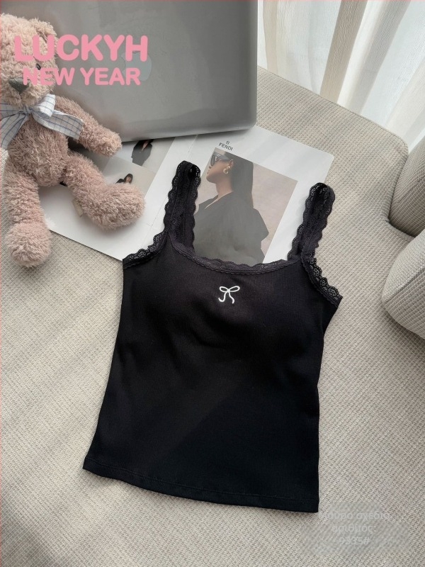 Τop Camisole καλοκαιρινό - Sling & Princess Style, Slim Fit, Chenille ύφασμα, Spandex 30–50%, Διπλοί ιμάντες, Μέτρια ελαστικότητα