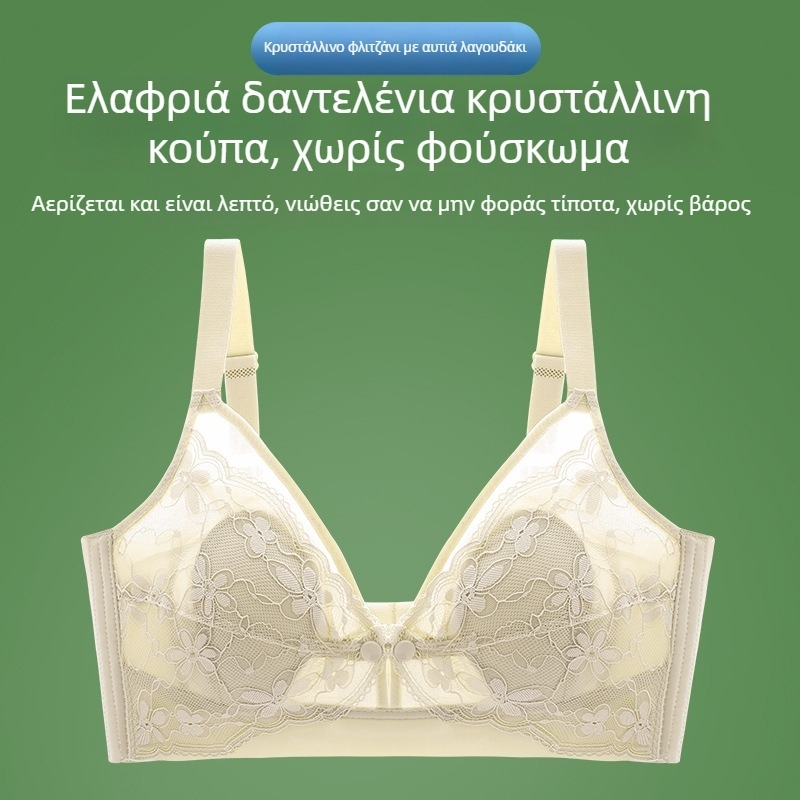 Θηλαστικό σουτιέν για εγκυμοσύνη και λοχεία – κατά της χαλάρωσης, με συγκεντρωμένες κούπες, υπερλεπτές καλουπώμενες κούπες, δαντέλα, σταθερές διπλές τιράντες