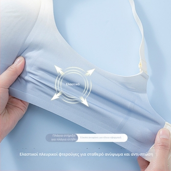 Σουτιέν θηλασμού με λεπτές φόρμες, νάιλον κύριο ύφασμα, επένδυση ελαστάν 30–50%, χωρίς μεταλλικό σύρμα