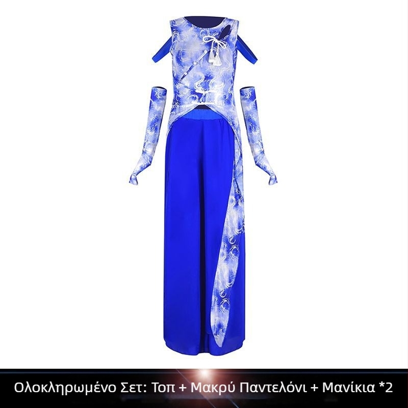 Unisex κινεζικού στυλ ενδυμασία για ομαδική χορευτική εμφάνιση K-Pop, πολυεστέρας 50–70%, άνοιξη 2025