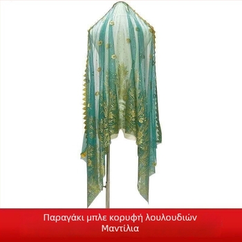 Unisex Belly Dance βέιλ κεφαλόδεσμος — chiffon, πολυεστέρας 80-90%, Καλοκαίρι 2024