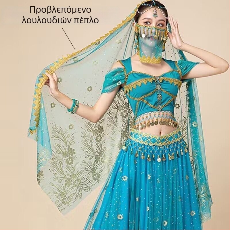 Unisex Belly Dance βέιλ κεφαλόδεσμος — chiffon, πολυεστέρας 80-90%, Καλοκαίρι 2024