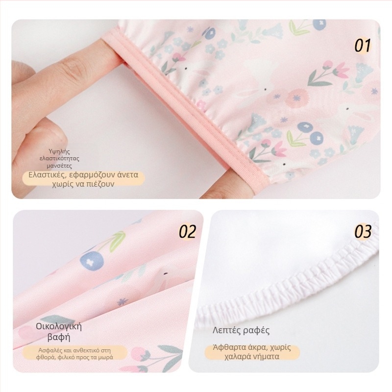 Παιδικοί προστατευτικοί μανσέτες – Αδιάβροχες για φθινοπωρινό–χειμερινό, για ηλικίες 1–3 ετών, πολυεστερικό ύφασμα, καρτούν σχέδιο