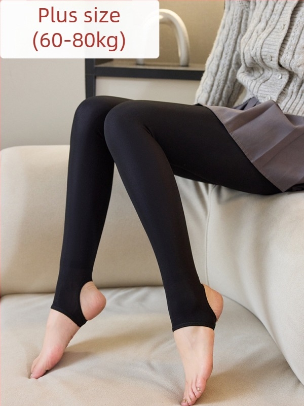 All-in-One καλσόν από νάιλον και ελαστάν, παχιά και ζεστή επένδυση, φθινοπωρινό–χειμερινό 2024, με ενσωματωμένο πόδι