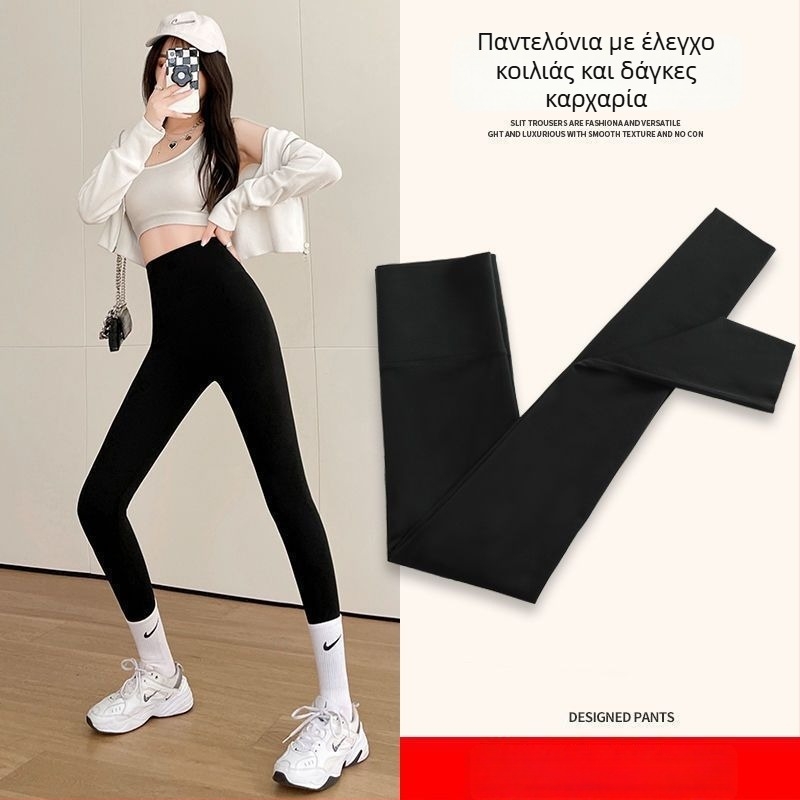 Γυναικείες παντελόνες τύπου καρχαρία για γιόγκα και άθληση, με βελούδινο εσωτερικό, ζεστά και άνετη γραμμή (Chenille; Spandex; μήκος καπρί; χαλαρή γραμμή)