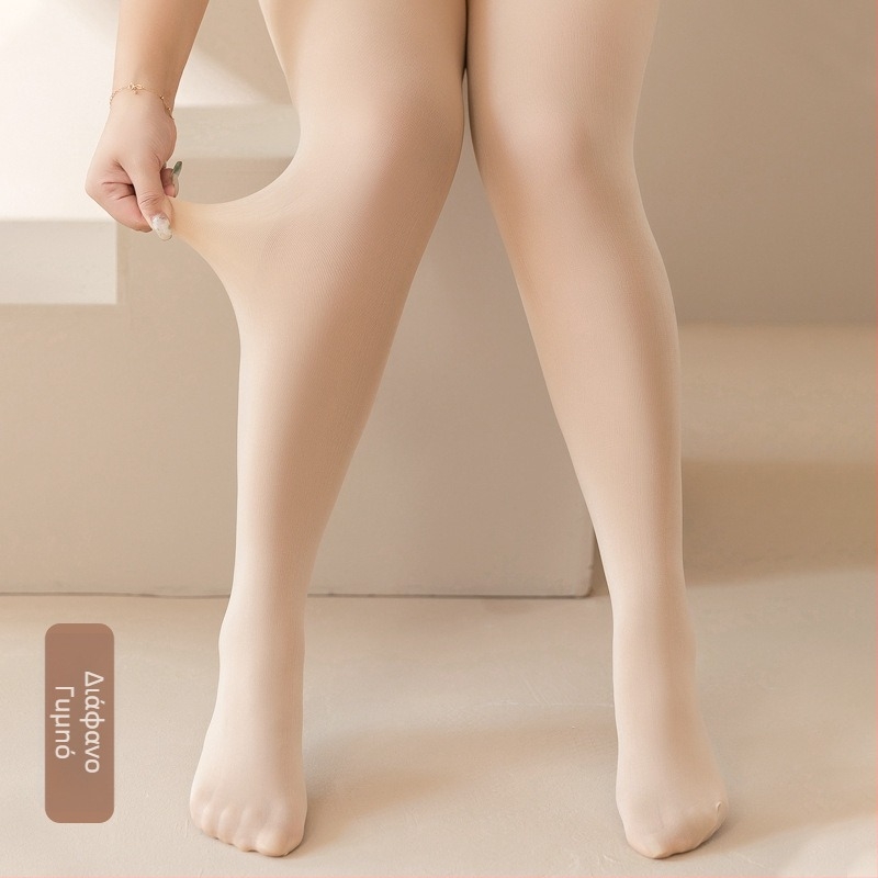 Γυναικείες καλσόν σε nude χρώμα, σε μέγεθος plus, με επένδυση και επιπλέον πάχος, για άνοιξη, φθινόπωρο και χειμώνα