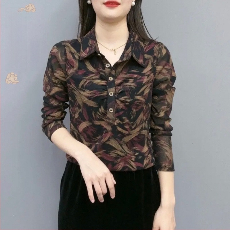 Γυναικείο πουκάμισο - Άνοιξη 2025, πολυεστερική ύφανση (>95% περιεκτικότητα), στυλ για επαγγελματικά ταξίδια, επεξεργασία σε υψηλή θερμοκρασία