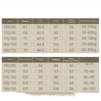 Σετ αντρικού θερμικού εσωρούχου τριών στρώσεων, εξωτερικό ύφασμα από γούνα κουνελιού (100%), επένδυση από βαμβάκι, 260 g/m², διατηρεί τη ζεστασιά