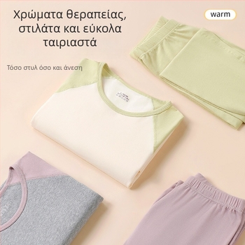 Κοριτσίστικος φθινοπωρινός θερμικός τοπ εσωρούχου – 95% βαμβάκι, μονόστρωτο, 181–200 g/m², για ηλικίες 7–18 ετών