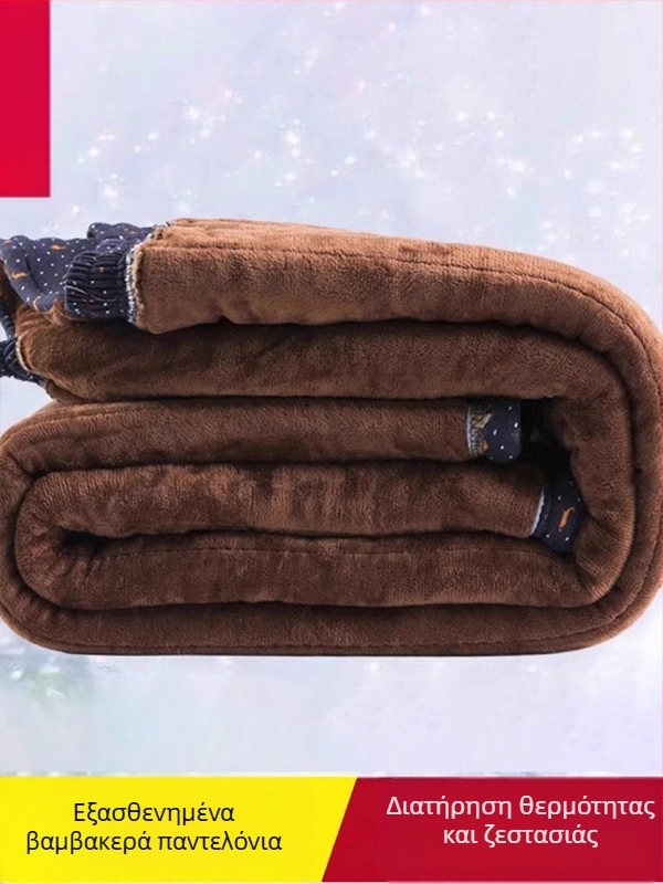 Γυναικείες παντελόνες με χαλαρή εφαρμογή, παχύ πολυεστερικό ύφασμα για τον χειμώνα, σεζόν 2025, >95% πολυεστέρας, πάχος: βαρύ