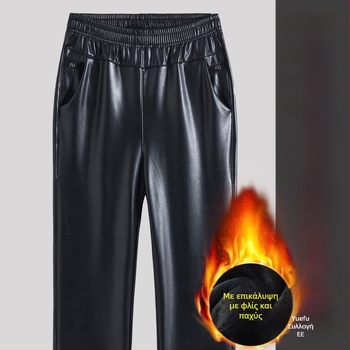 Γυναικείοι χειμωνιάτικοι παντελόνες με επένδυση φλίς, αδιάβροχες, ίσια γραμμή, υψηλή μέση