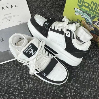 Πλατφορμικά Παπούτσια με επάνω μέρος από μικροϊνες, καουτσούκ σόλα, μεσαίου ύψους τακούνι 3-5 cm, κλείσιμο με κορδόνια, unisex