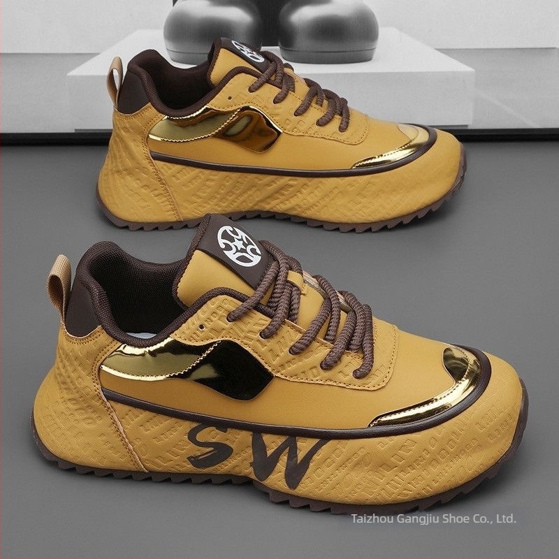 Ανδρικά loafers με μυτερό δάχτυλο, PU επάνω μέρος, ριγέ σχέδιο, κορδόνια, σόλα από αφρό καουτσούκ