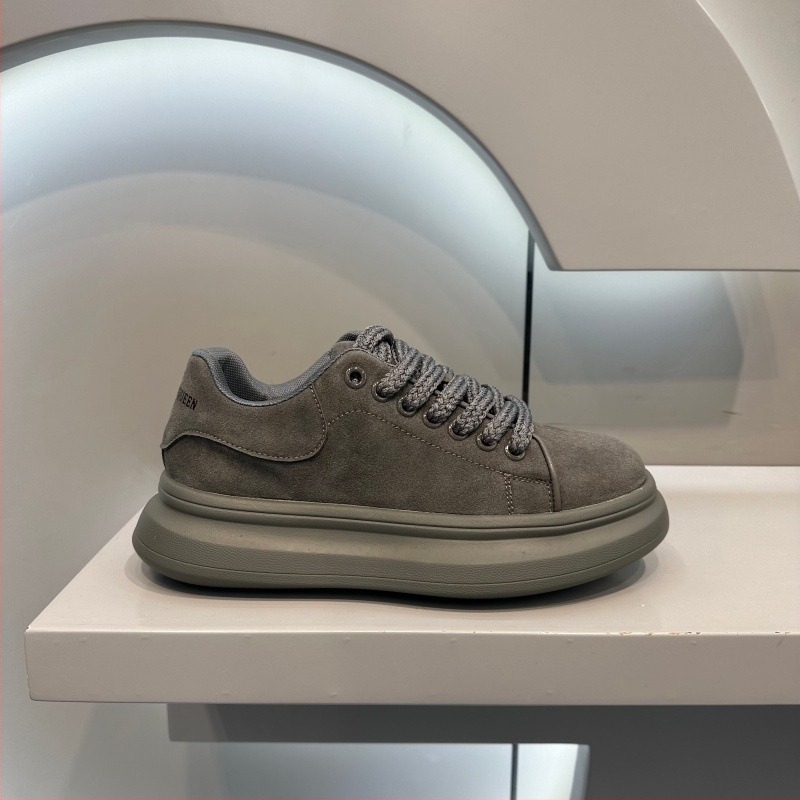 Ανδρικά υφασμάτινα loafers με κορδόνια, μυτερό δάχτυλο, καλοκαιρινά καθημερινά παπούτσια με σόλα που αυξάνει το ύψος