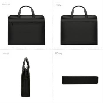 Ανδρική τσάντα εγγράφων Α4 με φερμουάρ, από Oxford ύφασμα για επαγγελματική χρήση