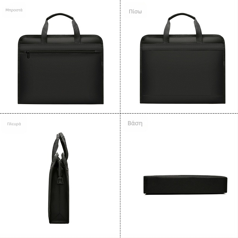 Ανδρική τσάντα εγγράφων Α4 με φερμουάρ, από Oxford ύφασμα για επαγγελματική χρήση