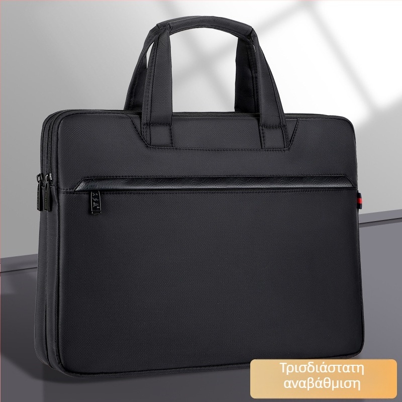 Yao Jie ανδρική επιχειρηματική τσάντα φορητού υπολογιστή, ύφασμα Oxford, φερμουάρ, τριών επιπέδων σχεδιασμός