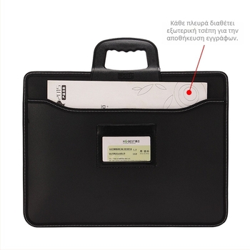 Φάκελος εγγράφων Kang Bai με φερμουάρ, PP υλικό, Μεγάλη χωρητικότητα