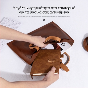 PU Δερμάτινο Α4 Αρχείου - Φορητή Επαγγελματική Τσάντα με Τρισδιάστατο Σχεδιασμό (Μάρκα: Yicheng; Υλικό: PU; Στυλ: Φορητό; Σχήμα: Τρισδιάστατο)