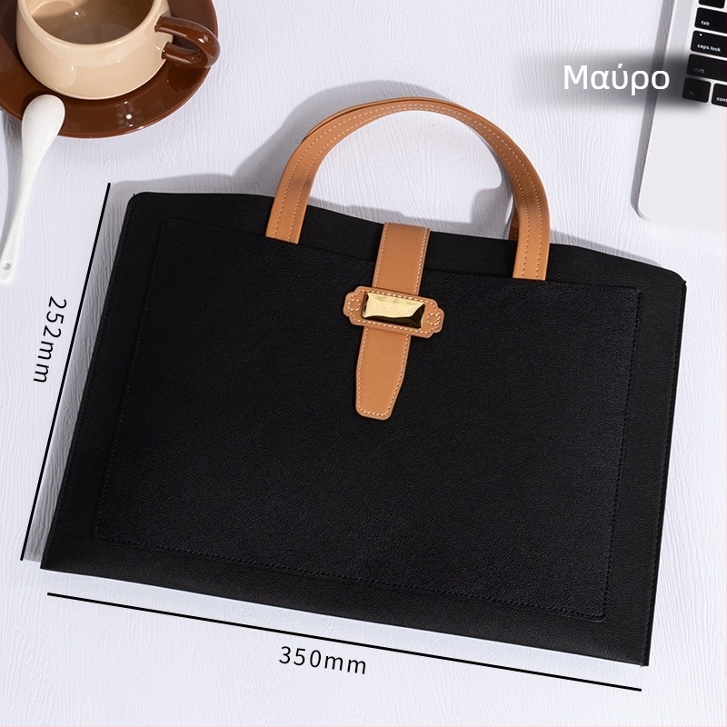 PU Δερμάτινο Α4 Αρχείου - Φορητή Επαγγελματική Τσάντα με Τρισδιάστατο Σχεδιασμό (Μάρκα: Yicheng; Υλικό: PU; Στυλ: Φορητό; Σχήμα: Τρισδιάστατο)