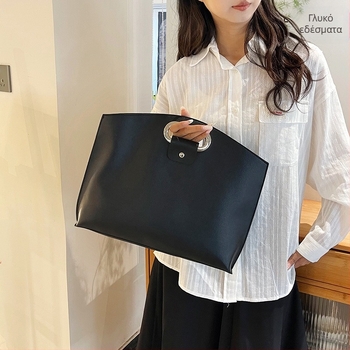 Τσάντα φορητού υπολογιστή – PU υλικό, αδιάβροχη, αντιβακτηριακή, καλοκαίρι 2025, στυλ Business Elite.