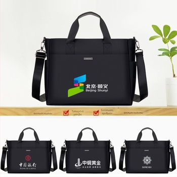 337 Ανδρική επαγγελματική τσάντα για έγγραφα, από Oxford ύφασμα, με φερμουάρ, επιχειρηματικό στυλ