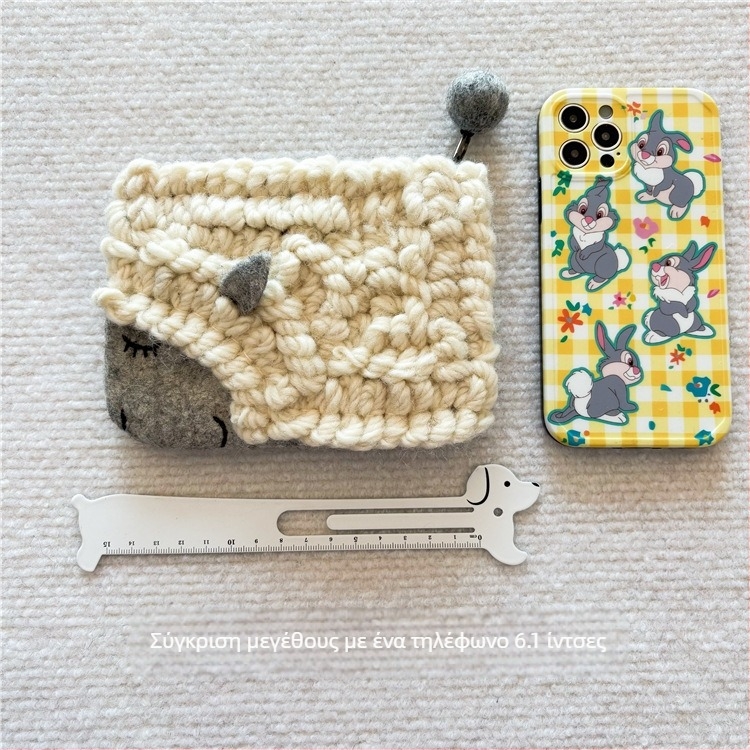 Πορτοφόλι κερμάτων από μαλλί φελτ, σχέδιο anime καρτούν, παιδικό στυλ, unisex, άνοιξη 2025