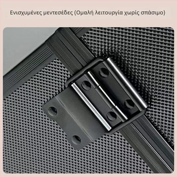Φορητό κουτί μακιγιάζ και κοσμημάτων από κράμα αλουμινίου με κλειδαριά, επεκτεινόμενος εσωτερικός χώρος, κυλιόμενα ροδάκια