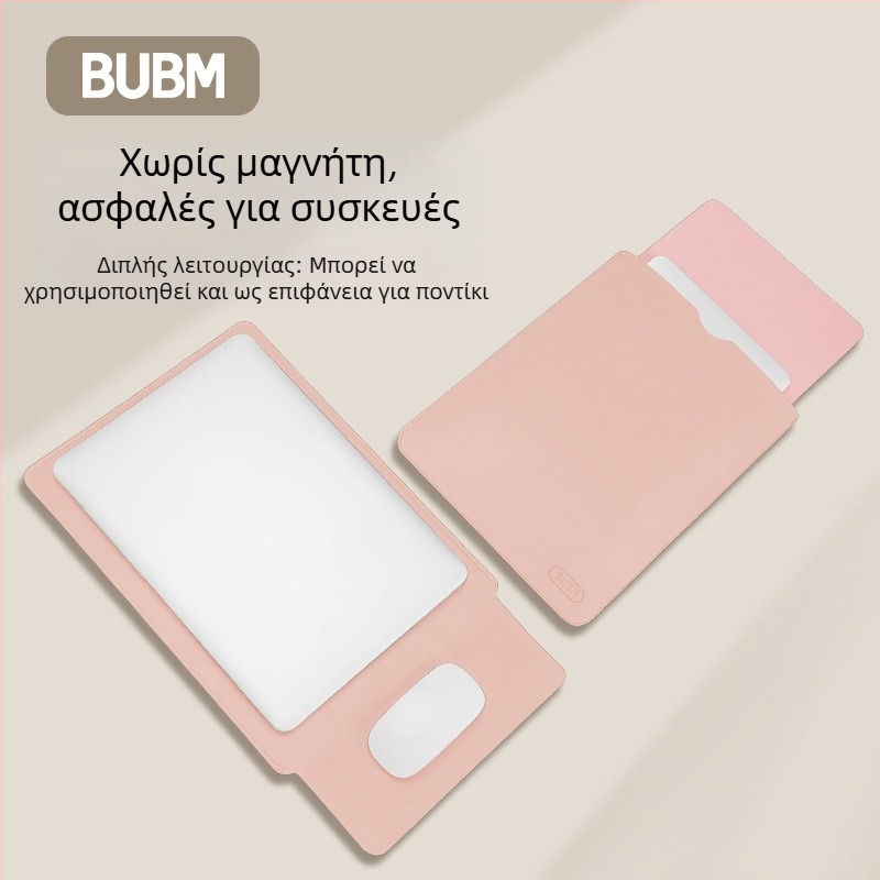 Θήκη για φορητό υπολογιστή από PU δέρμα, αδιάβροχη και ανθεκτική στη φθορά, με κάλυμμα ανοίγματος, εσωτερική θήκη για υπολογιστή, επένδυση από συνθετικό δέρμα