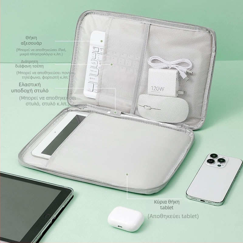 Θήκη για tablet από PU με εσωτερική επένδυση, προστατευτικό κάλυμμα iPad, υφή δέρματος, 11 ιντσών