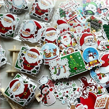 Αυτοκόλλητα Miaoxiaowu, στυλ καρτούν, κολλητικό υπόστρωμα, εκτυπωμένα