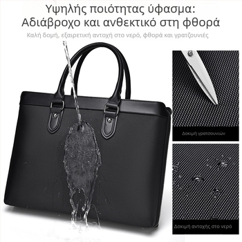 Επαγγελματική τσάντα από Oxford ύφασμα με θήκη για φορητό υπολογιστή, ultra-light σχεδίαση, επενδυμένος εσωτερικός χώρος με Oxford ύφανση, κατάλληλη για επαγγελματικά ταξίδια