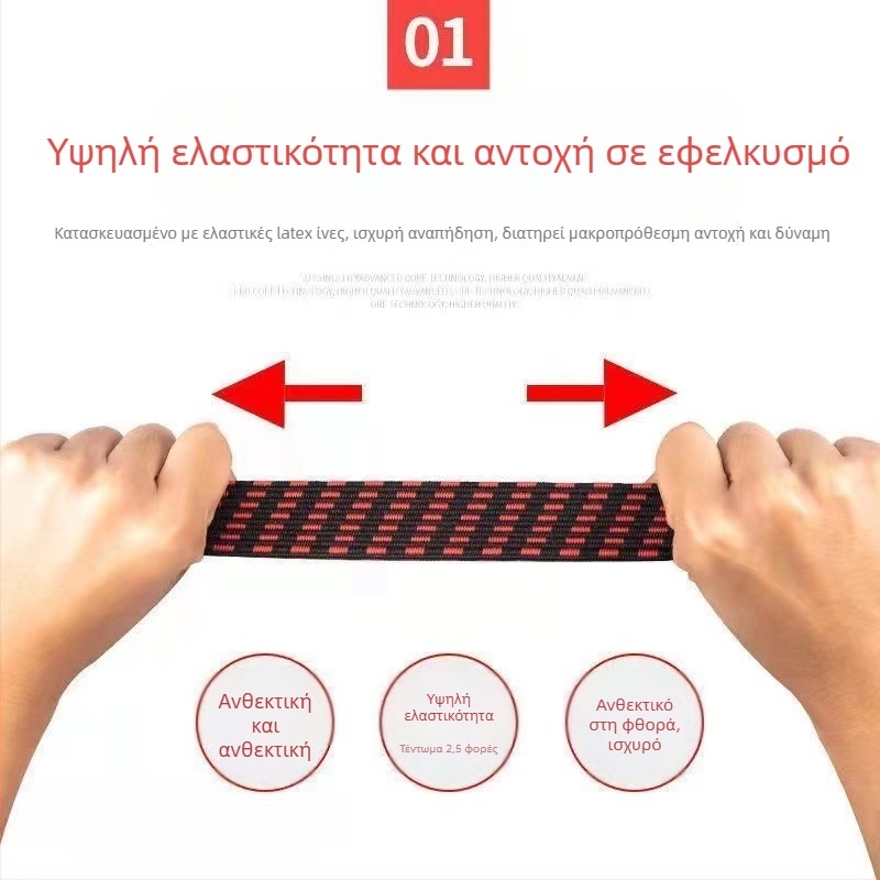 Ελαστικός ιμάντας πρόσδεσης για ποδήλατα, μοτοσικλέτες και ηλεκτρικά ποδήλατα, με υψηλό τέντωμα, ιμάντας στερέωσης για ράγες αποσκευών