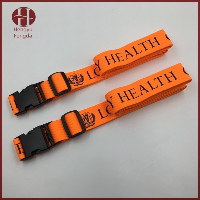 Επεκτεινόμενος ιμάντας αποσκευών από πολυεστέρα με μεταξοτυπία, ABS εξαρτήματα, δυνατότητα προσαρμογής