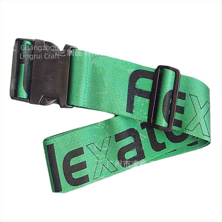 Ιμάντας αποσκευών, πολυεστέρας-νάιλον, φέρουσα ικανότητα 50, ύφανση jacquard 5 τεμάχια, θερμική μεταφορά εκτύπωσης 5 τεμάχια, Lingrui ribbon