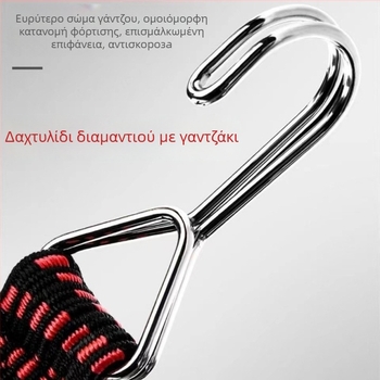 Ελαστικός ιμάντας πρόσδεσης από πολυπροπυλένιο, πλάτος 2,5–3 cm, μήκος 1–5 m
