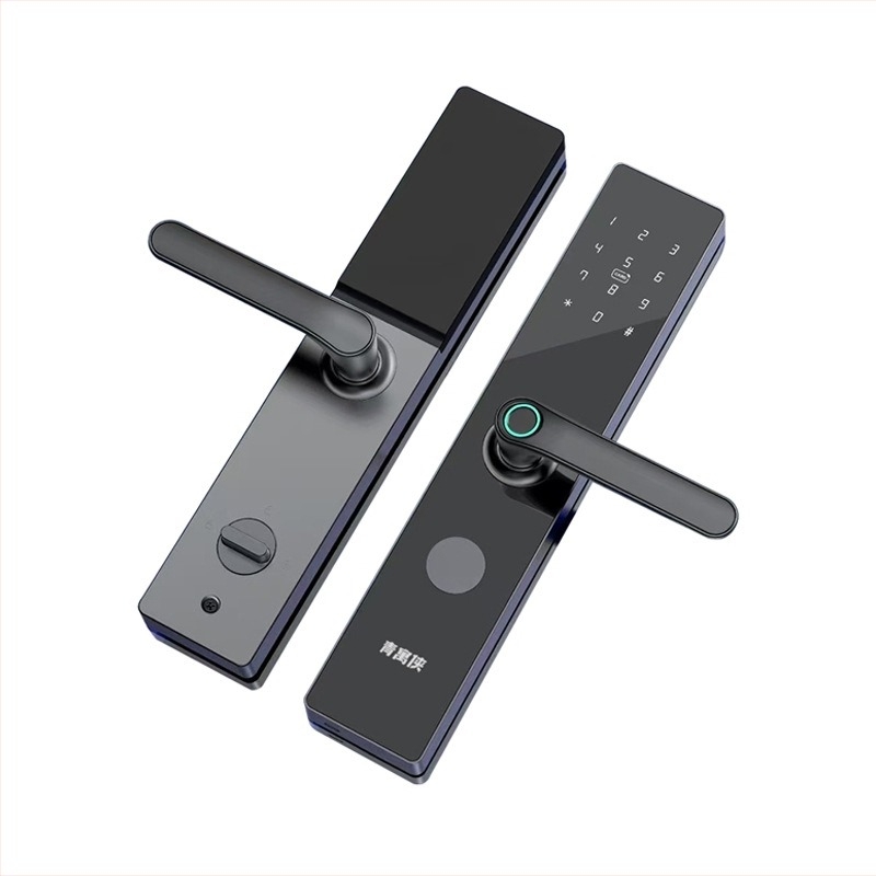 A20s κλειδαριά πόρτας από κράμα αλουμινίου με Bluetooth για διαμερίσματα και ξενώνες – αποτύπωμα, κωδικός και ανάγνωση καρτών