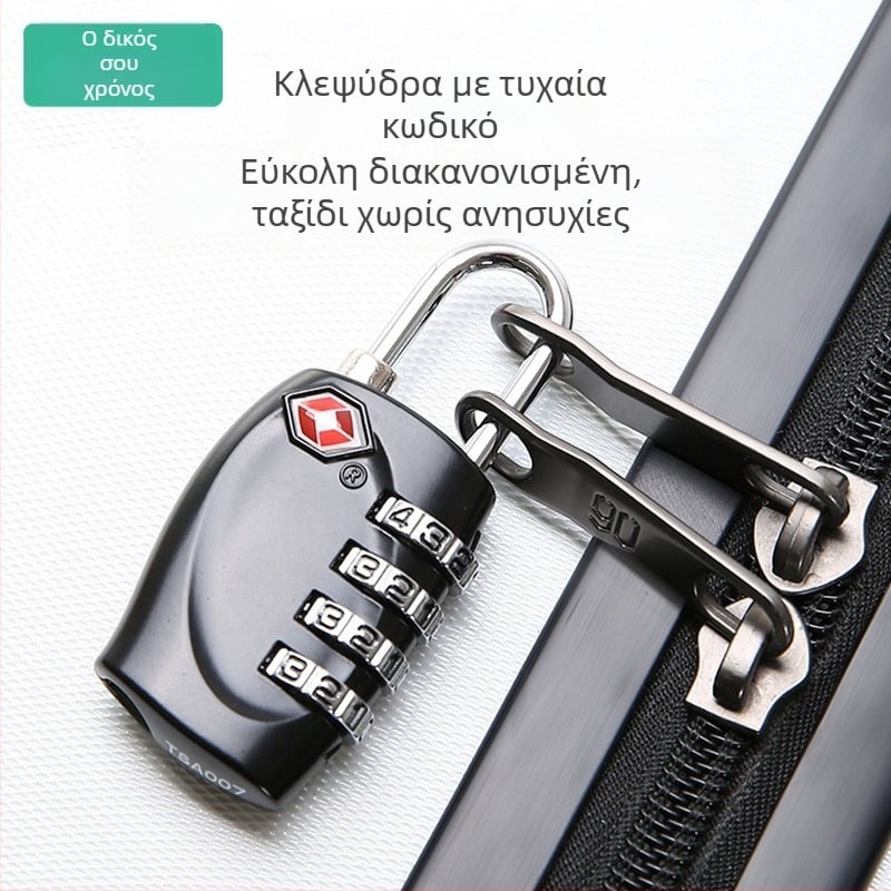 Κλειδαριά TSA με κωδικό για αποσκευές – Αντι-κλοπικό κλείδωμα για αποσκευές, σώμα από ψευδάργυρο κράμα/ABS, TSA330/TSA338