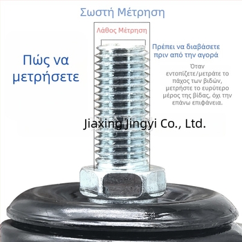 Ρόδα αποσκευών με περιστρεφόμενο άξονα και φρένο, προσαρμοσμένο μέγεθος βίδας, υλικό PP, μάρκα L.w