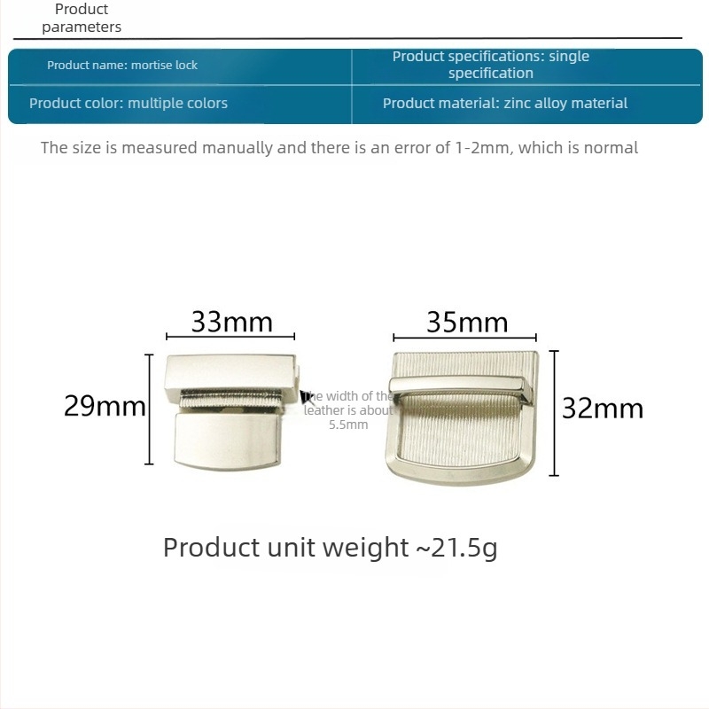 Κλειδαριά τσάντας - Μεταλλική τετράγωνη κλειδαριά, Yongrun 102312, Αξεσουάρ αποσκευών