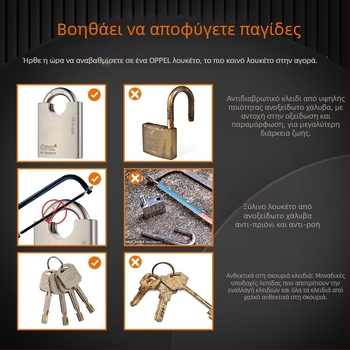 BXG-BL Κλειδαριά από ανοξείδωτο ατσάλι 304 – αδιάβροχη, ανθεκτική στη διάβρωση, αντίσταση σε παραβίαση και κοπή, κλειδί από χαλκό