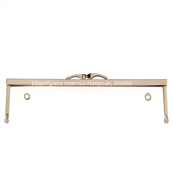 Hardware για πλαίσιο πορτοφολιού DIY τσαντών με προφίλ φιστέιλ και κεφαλής σκύλου; οπές χειροποίητες με βίδες (Σίδηρος; Άνοιξη 2023; Αξεσουάρ τσαντών)